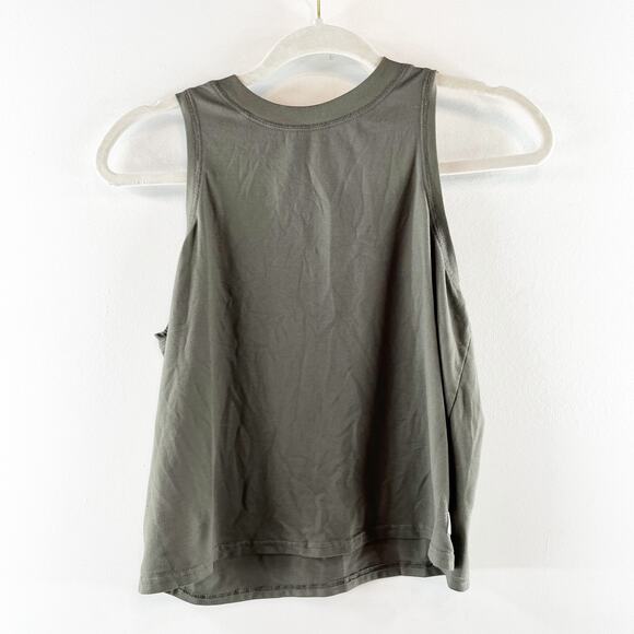 Vuori Energy Sleeveless Muscle Tank Top Oregano Green Small - Picture 2 of 4
